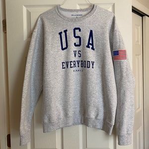 NWOT USWNT USA VS EVERYBODY CREWNECK LARGE